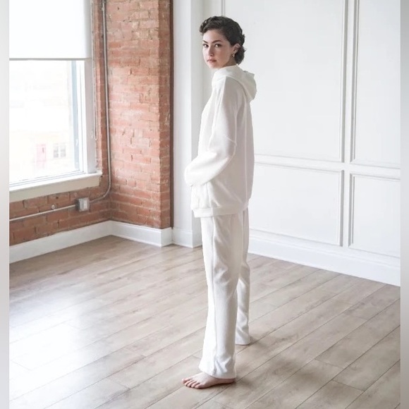 Rib-Knit Hoodie and Sweatpants Set - Picture 3 of 3